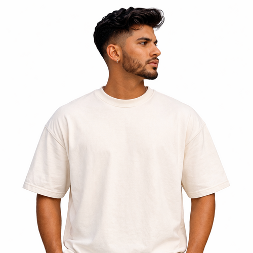 DOPE STUFF - Off White Oversized T-Shirt
