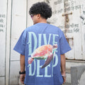 BEYOND SURFACE - Blue Oversized T-Shirt