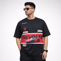 REDLINE RITUAL - Black Oversized T-Shirt