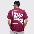 INDEPENDENT - Maroon Oversized T-Shirt