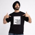 FLIPPED REALITY - Black Oversized T-Shirt