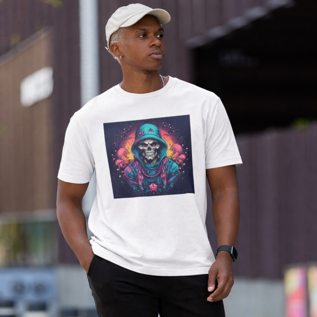 SKULL WALKER - White Regular Fit T-Shirt