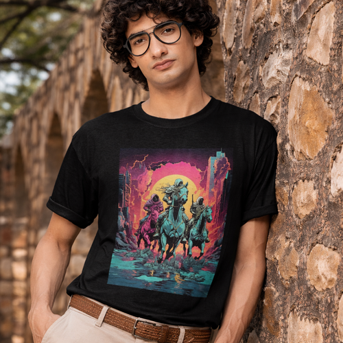 FURY RIDERS - Black Regular Fit T-Shirt