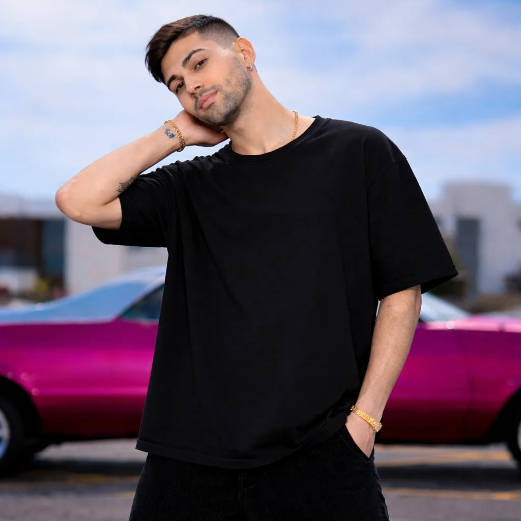 DESTROYED X - Black Oversized T-Shirt