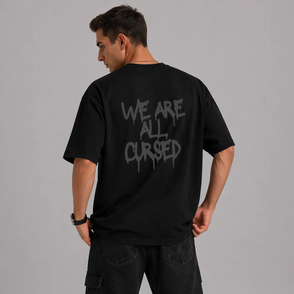 CHARMED AND CURSED - Black Oversized T-Shirt