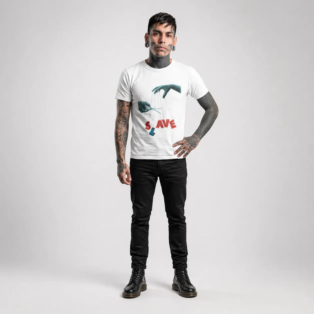 FREEDOM SEEKER - White Regular Fit T-Shirt