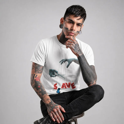 FREEDOM SEEKER - White Regular Fit T-Shirt