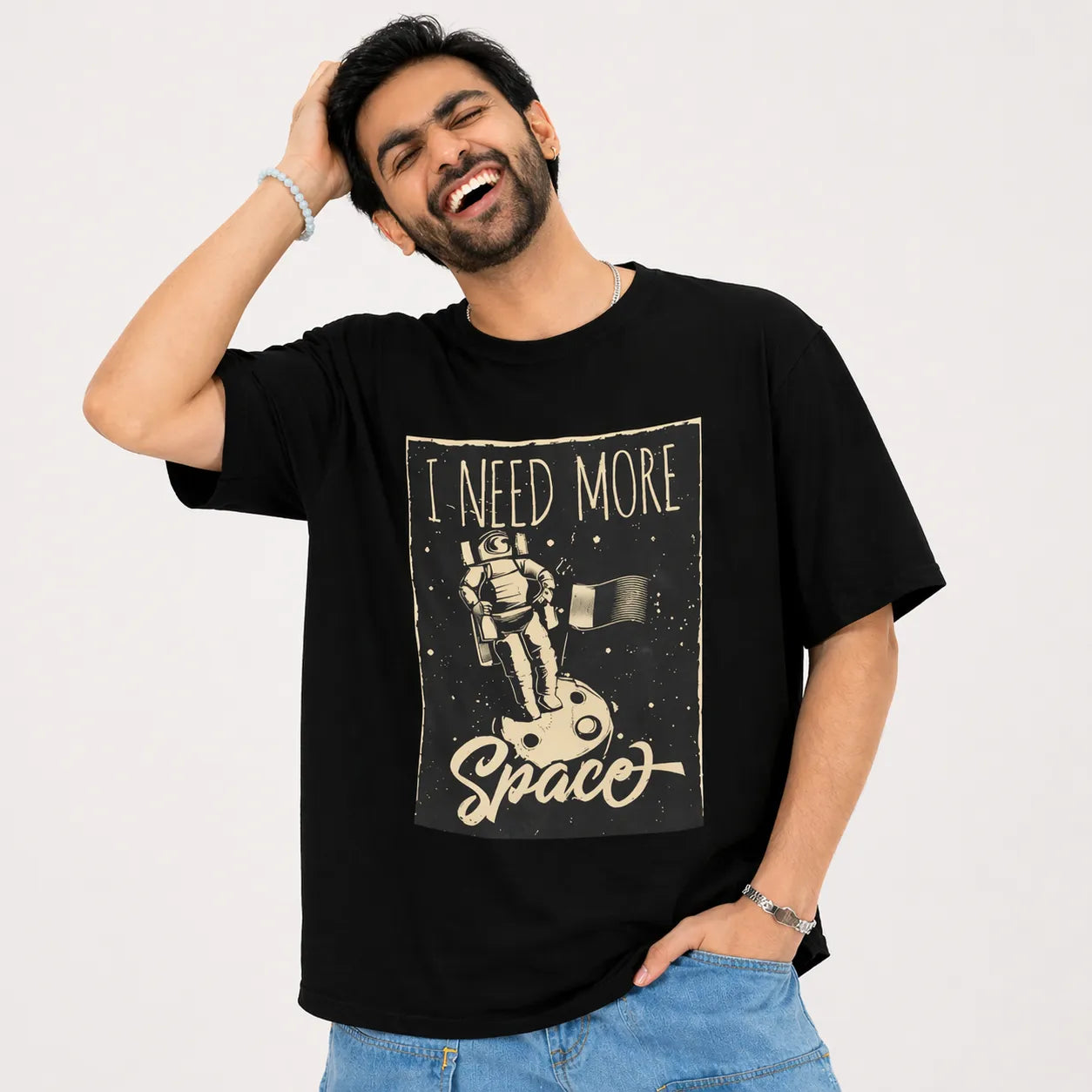 COSMIC CRAVE - Black Oversized T-Shirt