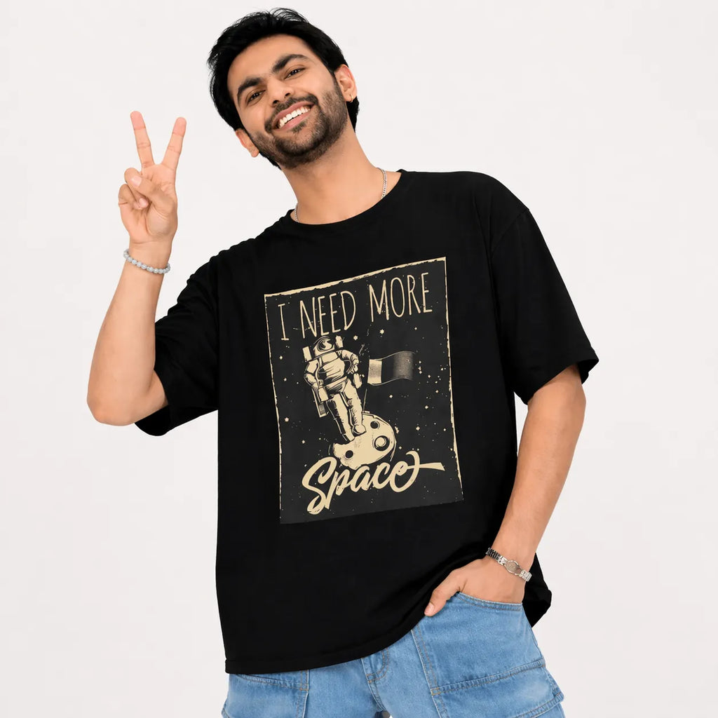 COSMIC CRAVE - Black Oversized T-Shirt