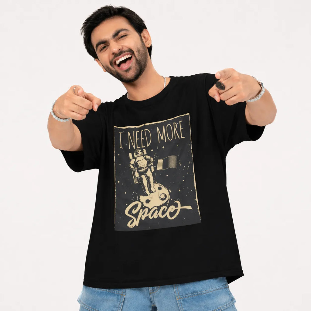 COSMIC CRAVE - Black Oversized T-Shirt