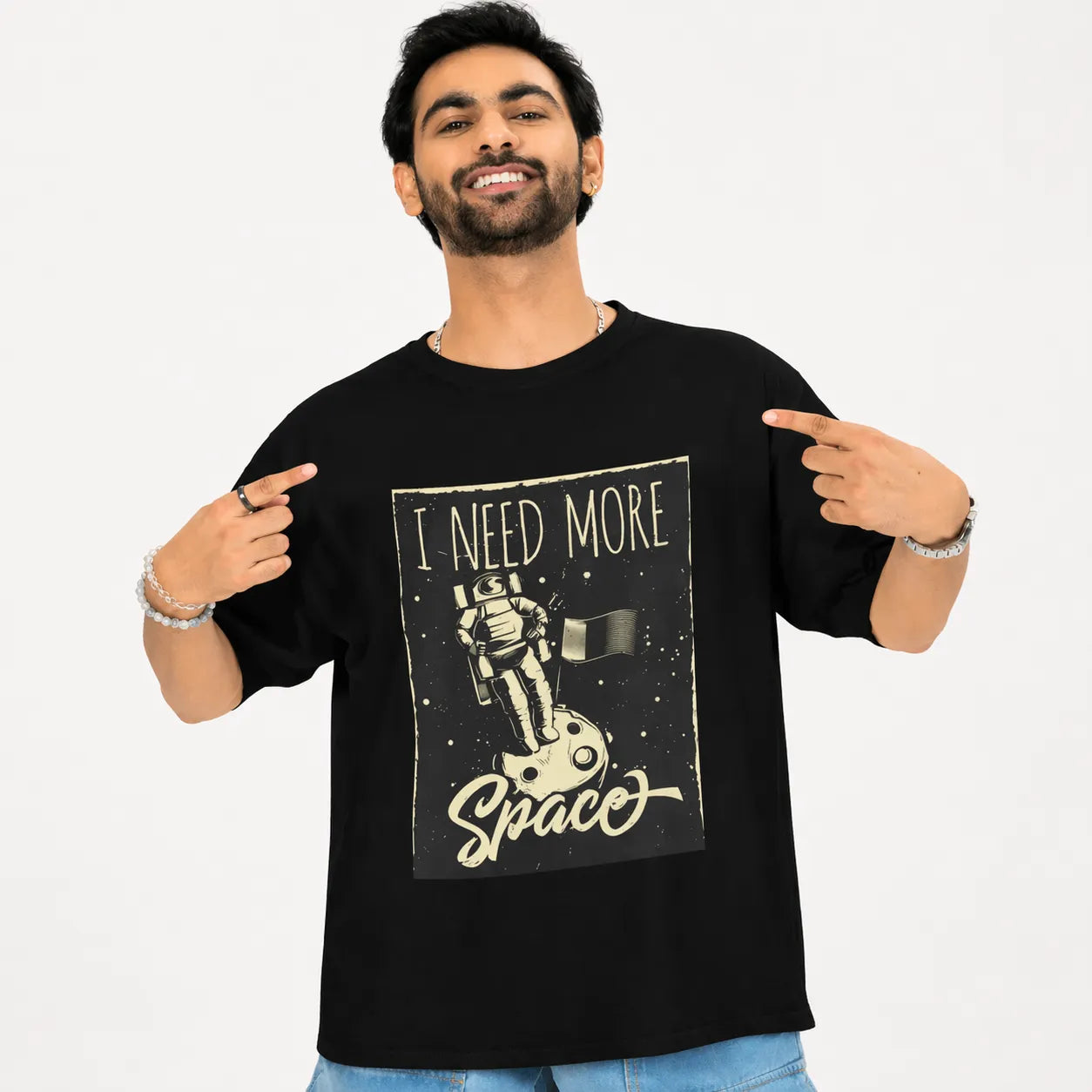 COSMIC CRAVE - Black Oversized T-Shirt