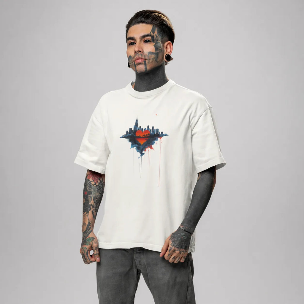 ART OF THE WILD - Off White Oversized T-Shirt