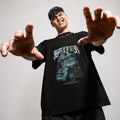 SUFFERED SKULL - Black Oversized T-Shirt