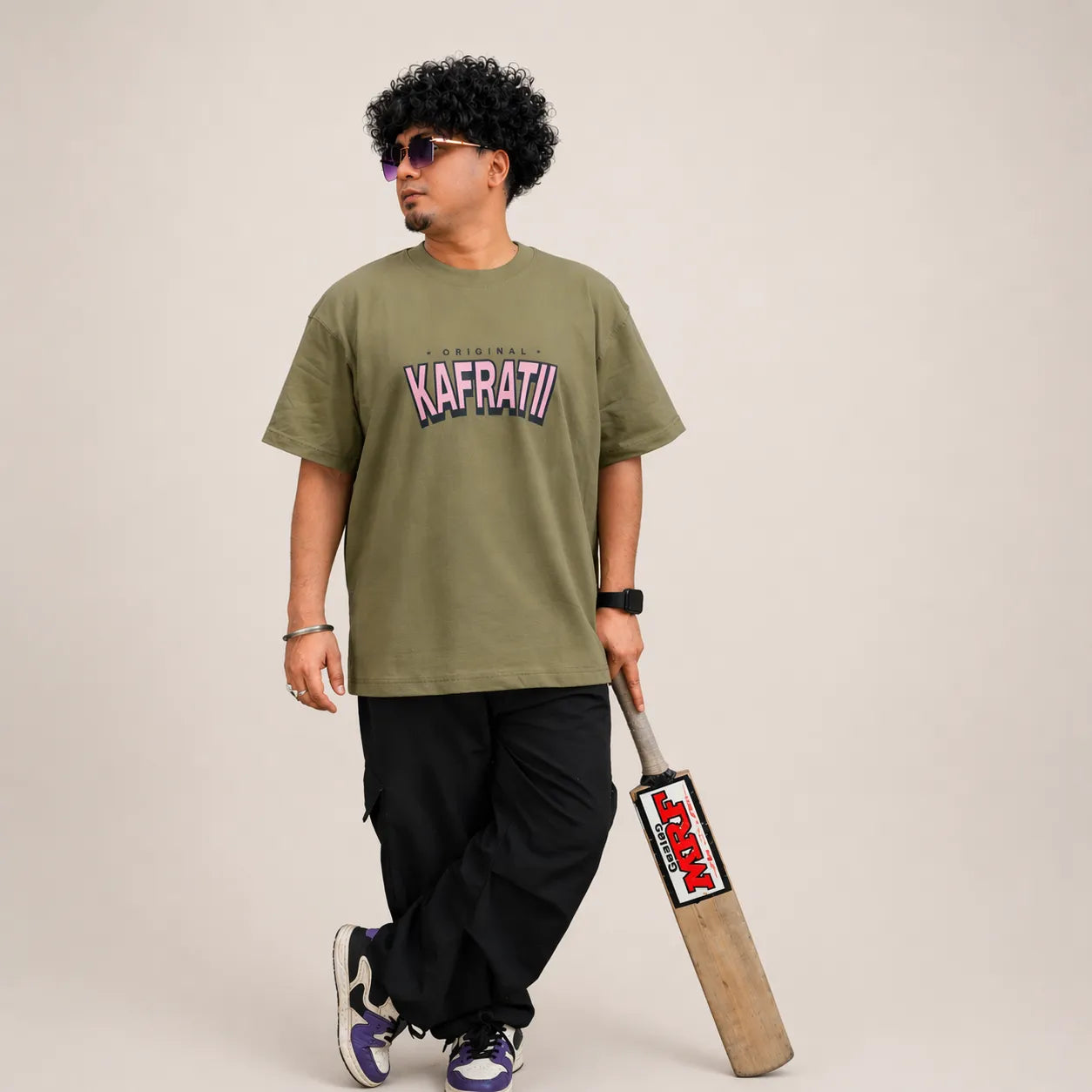 THE REAL BOSS - Green Oversized T-Shirt