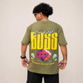 THE REAL BOSS - Green Oversized T-Shirt
