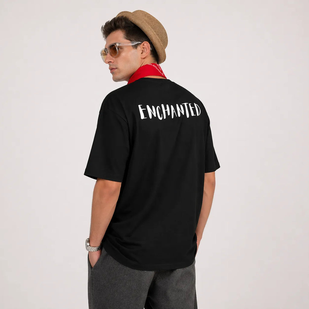 THE ENCHANTED EYE - Black Oversized T-Shirt