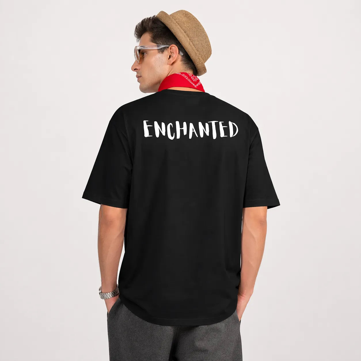 THE ENCHANTED EYE - Black Oversized T-Shirt