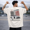 KING OF THE STREET - Off White Oversized T-Shirt