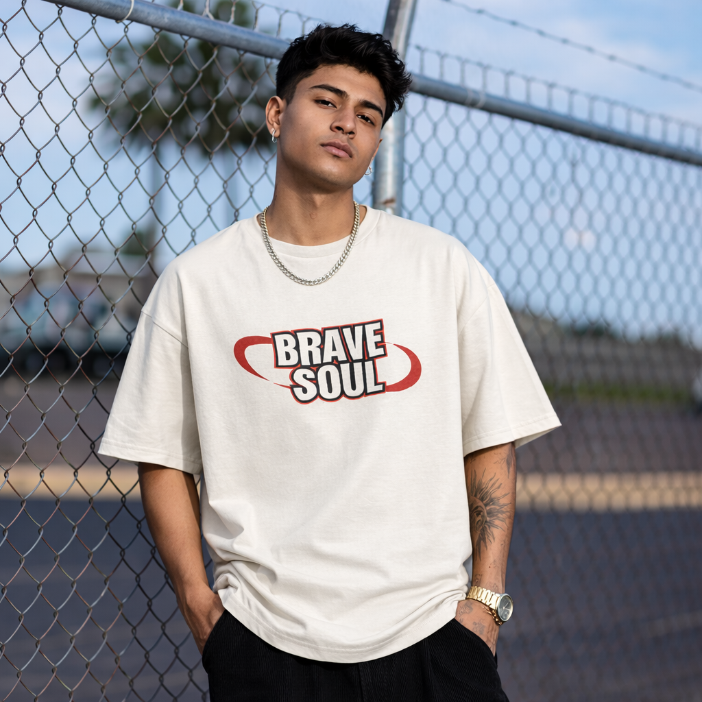 KING OF THE STREET - Off White Oversized T-Shirt