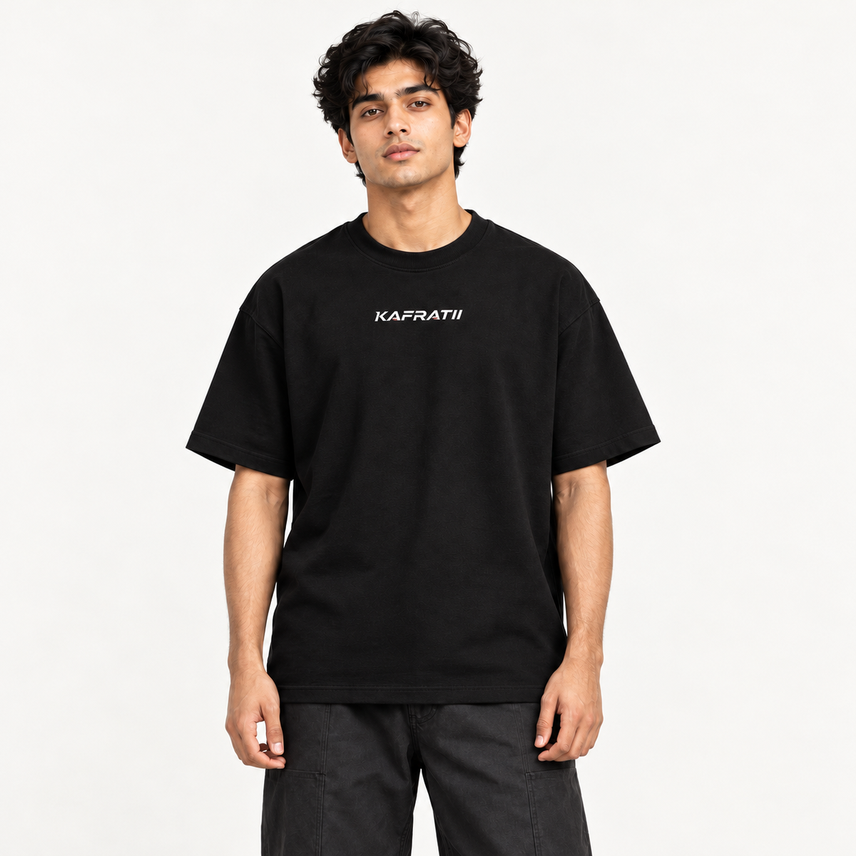 MONACO STREET PROTOCOL - Black Oversized T-shirt