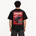 MONACO STREET PROTOCOL - Black Oversized T-shirt