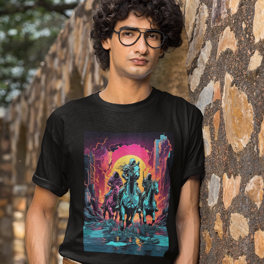 FURY RIDERS - Black Regular Fit T-Shirt